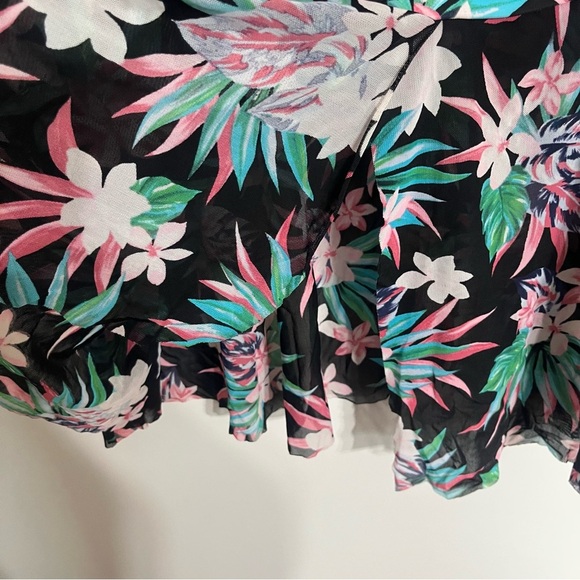 Women’s Croft And Borrow Plus Size Tankini Top Tropical Print Size 3XL - Picture 3 of 12